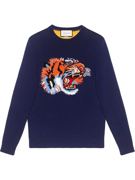 gucci maglione tigre con scritta gucci|gucci tiger.